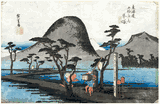 53 Station of the Tokaido 'Hoeido' #8 by Ando Hiroshige