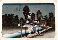 53 Stations of the Tokaido #13 'Hoeido' by Ando Hiroshige