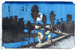53 Stations of the Tokaido #13 'Hoeido' by Ando Hiroshige