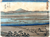 53 Stations of the Tokaido # 24 'Kichizo' by Ando Hiroshige