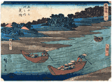 53 Stations of the Tokaido # 29 'Kichizo' by Ando Hiroshige
