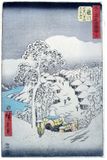 53 Stations of the Tokaido # 38 'Tate-e' by Ando Hiroshige