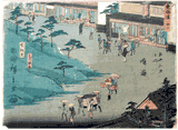 53 Stations of the Tokaido #41 'Kichizo' by Ando Hiroshige