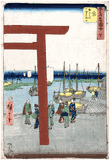53 Stations of the Tokaido #42 Miya by Ando Hiroshige