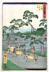 53 Stations of the Tokaido #46 Shono by Ando Hiroshige