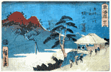 53 Stations of the Tokaido #49 'Aritaya' by Ando Hiroshige