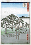 53 Stations of the Tokaido #7 Fujisawa by Ando Hiroshige