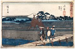 53 Stations of the Tokaido 'Gyosho' # 24 by Ando Hiroshige