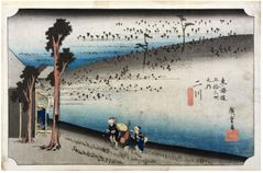 53 Stations of the Tokaido 'Hoeido' #34 by Ando Hiroshige