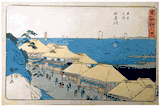 53 Stations of the Tokaido 'Reisho' #4 by Utugawa Hiroshige