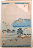 53 Stations of the Tokaido 'Tate-e' #14 by Ando Hiroshige