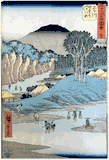 53 Stations of the Tokaido 'Tate-e' #27 by Ando Hiroshige