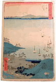 53 Stations of the Tokaido 'Tate-e' #32 by Ando Hiroshige 