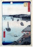 53 Stations of the Tokaido 'Tate-e' #4 by Ando Hiroshige