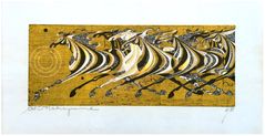 7 Galloping Horses by Tadashi Nakayama 