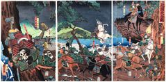The Battle of Kurikaradani by Utagawa Kuniyoshi