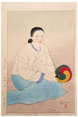 A Corean Girl by Paul Jacoulet