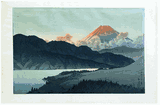 A Nocturnal Fuji, Lake Ashino by Kawase Hasui 1st Ed.