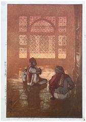 A Window at Fatehpur-Sikri by Hiroshi Yoshida