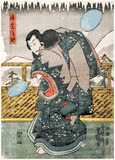 Actor Sawamura Chojuro V as Shunkan Sozu by Utagawa Kunisada