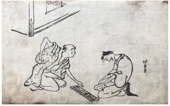 Adding it up by Katsushika Hokusai