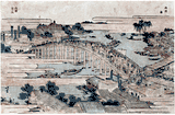 Afternoon at Ryogoku Bridge by Hokusai