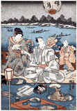 An Evening Banquet by Utagawa Kuniyoshi