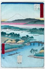 53 Stations of the Tokaido Kawasaki by Ando Hiroshige