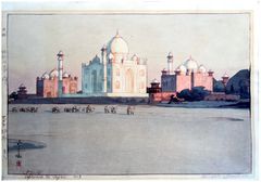Approach to Agra by Hiroshi Yoshida