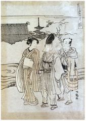 Asakusa by Isoda Koryusai