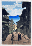 Autumn at the Arayu Spa in Shiobara by Kawase Hasui Pre Earthquake