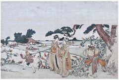 Autumn Outing by Katsushika Hokusai