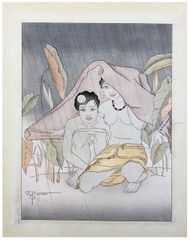 Averse a Metalanim Ponape by Paul Jacoulet