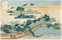 Bamboo Grove at Beison by Hokusai
