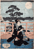 Banquet Under the Moon by Ando Hiroshige