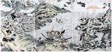 Battle at the Nyoirin Hall by Katsukawa Shuntei