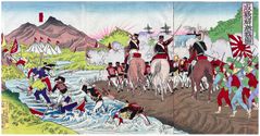 Battle of Matsumoto by Hasegawa Sadanobu II