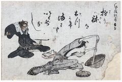 Bean Paste Making by Katsushika Hokusai