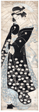 Beauty with Umbrella by Kikugawa Eizan