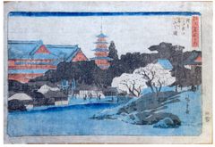 Benten Hill at Kinryuzan Temple by Ando Hiroshige