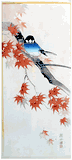 Blue Bird in Autumn by Ito Sozan