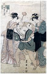 Boy with Mallet by Utagawa Toyokuni I