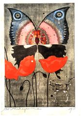 Butterfly and Flowers by Tadashi Nakayama #34/75