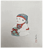 Cap and Doll by Kawase Hasui