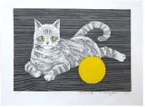 Cat and Ball by Fumio Fujita #3/100