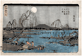 Tama River under the Autumn Moon by Ando Hiroshige