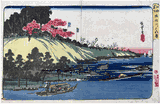 Cherry Blossoms Along the Sumida River by Ando Hiroshige