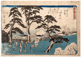 Cherry Blossoms in Full Bloom by Ando Hiroshige