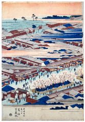 Cherry Blossoms in Full Bloom by Ando Hiroshige