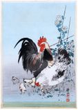 Chicken Family by Ito Sozan
